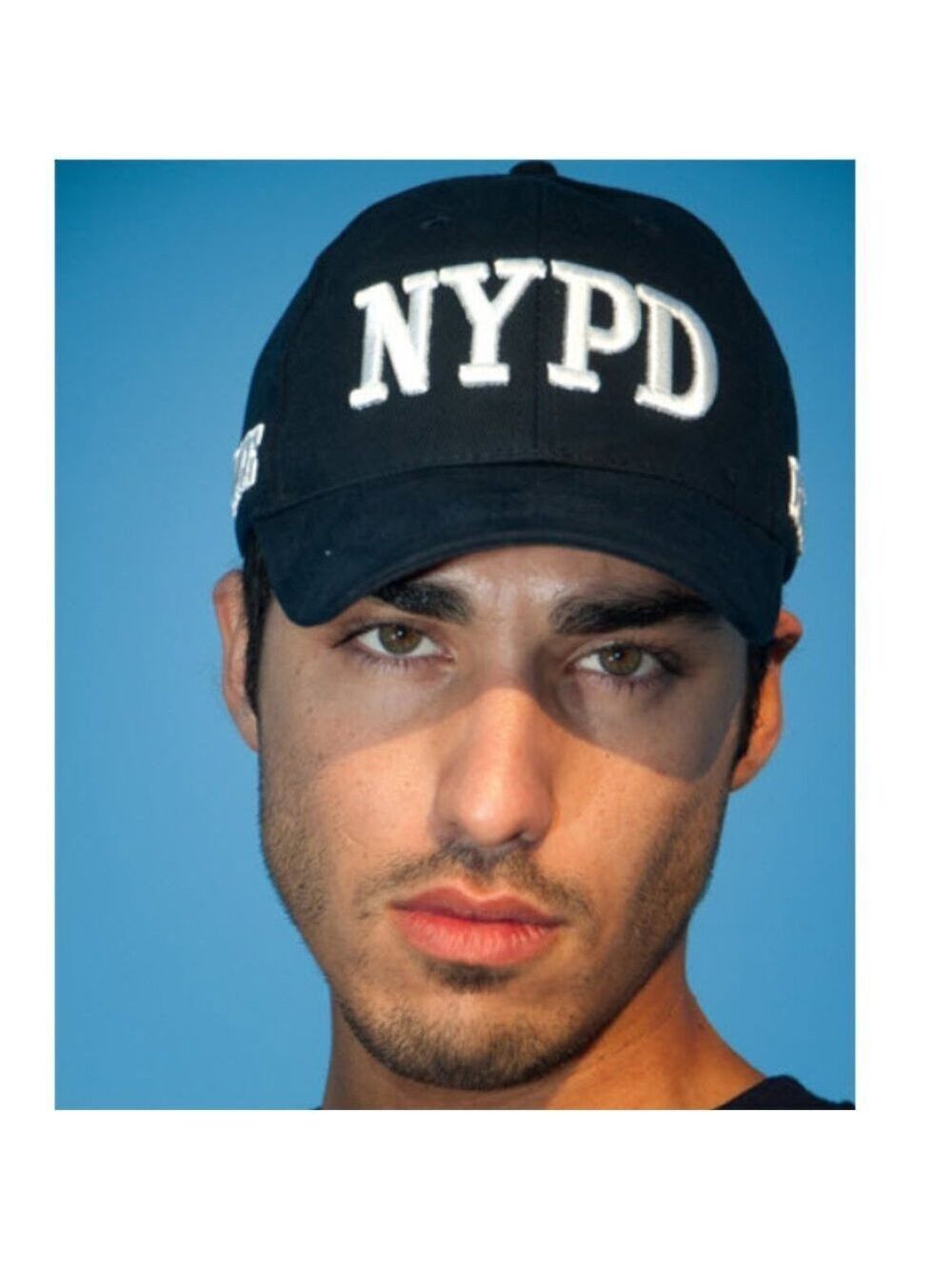 Navy NYPD with White Lettering Hat baseball cap unisex NWT - Picture 2 of 5